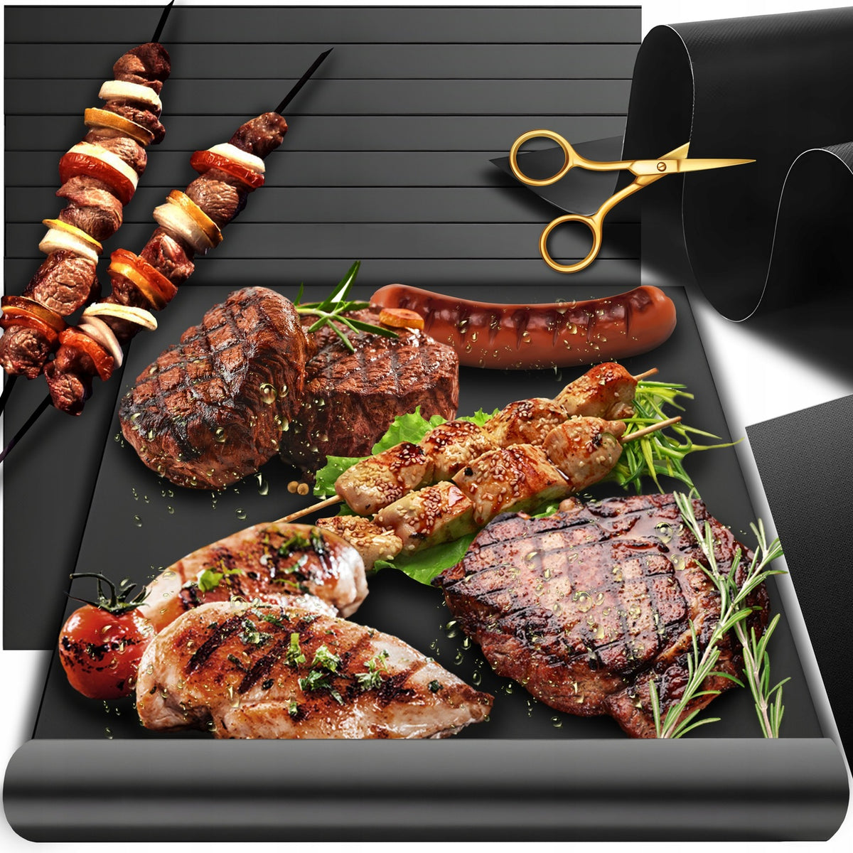 REUSABLE OVEN GRILL MAT FOR BAKING TEFLON TRAY x10pcs Packaging status original