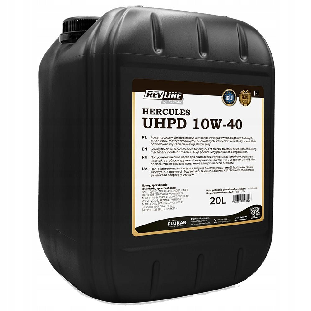 REVLINE Motor oil 10W40 20l HERCULES RUHPD1020