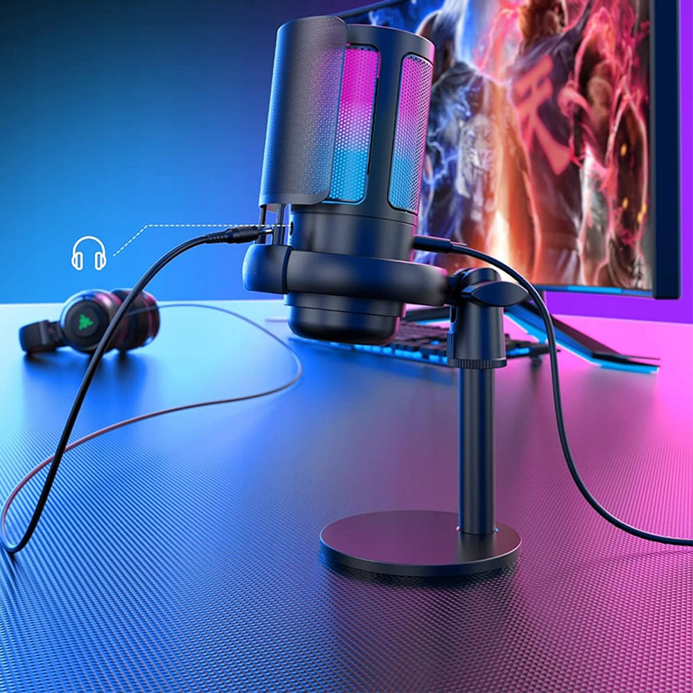 RGB CARDIOID GAMING MICROPHONE WITH MUTE AND VOLUME CONTROL Manufacturer code 569558396