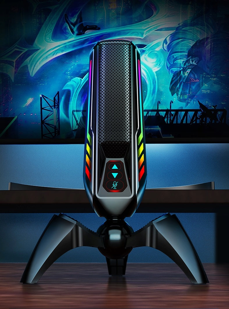 RGB GAMING MICROPHONE FOR LED LAPTOP COMPUTER Brand Mobilari