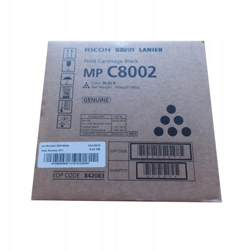 RICOH SAVIN LANIER 842083 BLACK TONER - 48500 PAGES | TO MP C6502