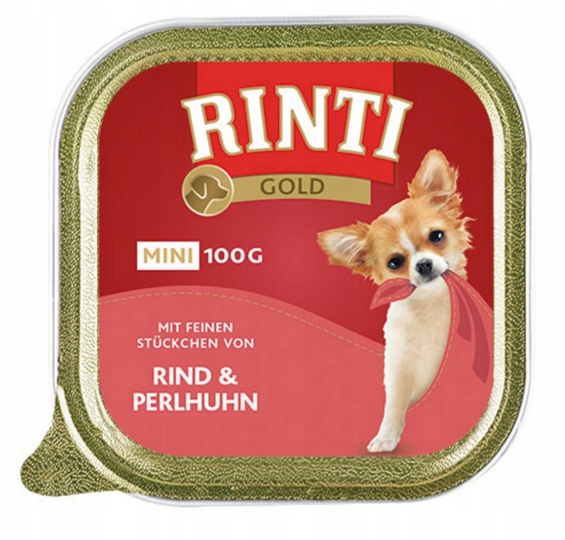 RINTI DOG MINI GOLD BEEF GUTTER 100g