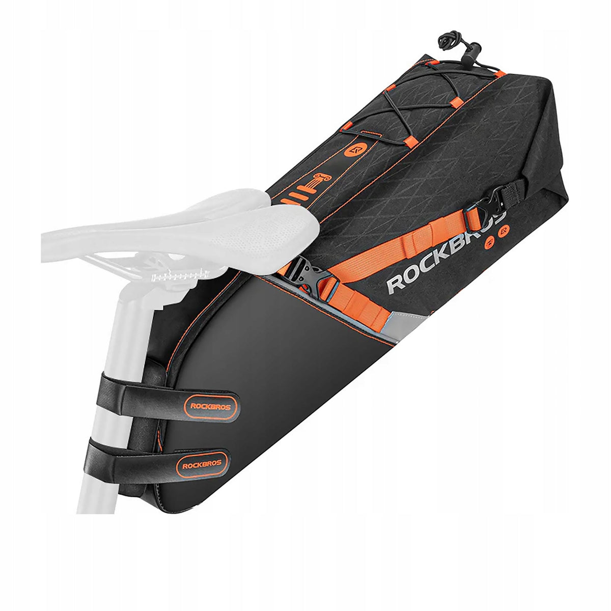 ROCKBROS Bicycle Bag Rear Pouch 10L Seat Packaging status original