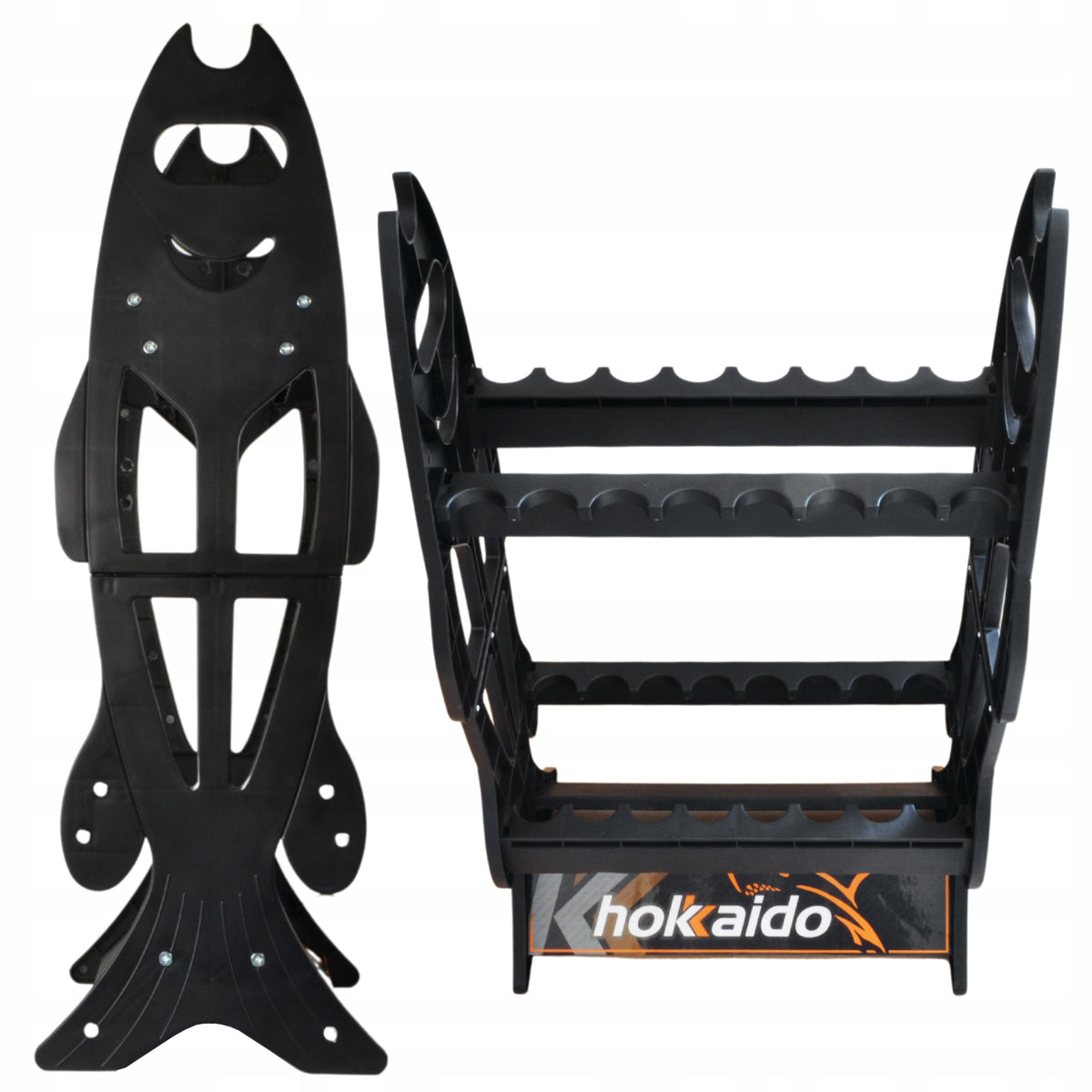 ROD STAND HOKKAIDO - FOR 16 RODS DIMENSIONS 44x80x25 cm FOR ANGLER Manufacturer code W26026