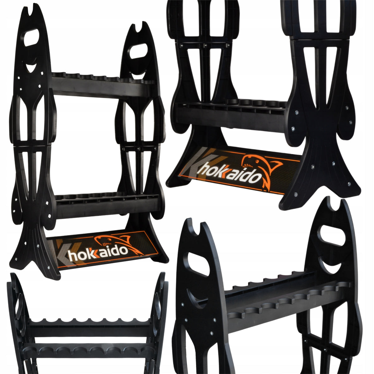 ROD STAND HOKKAIDO - FOR 16 RODS DIMENSIONS 44x80x25 cm FOR ANGLER
