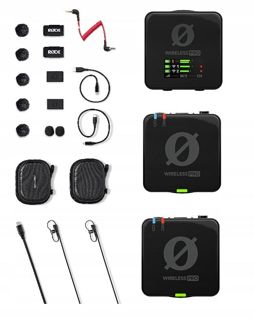 RODE Wireless PRO LAVALIER II MICROPHONE WIRELESS KIT CHARGING CASE