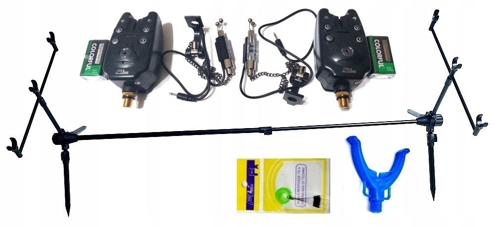 RODPOD ROD STAND 2 BEACONS 2 HANGERS + FORKS + STOPWATCHES