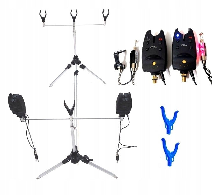 RODPOD ROD STAND 2 BEACONS 2 HANGERS + SUPPORT FORKS x 2