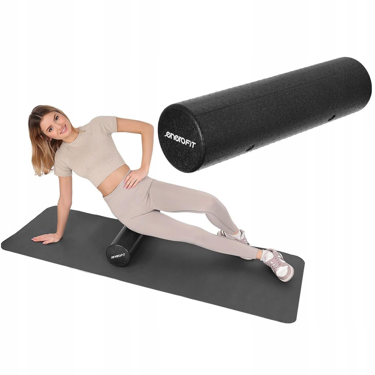 ROLLER FOR YOGA MASSAGE EXERCISES CROSSFIT FOAM EPP 90cm ENERO