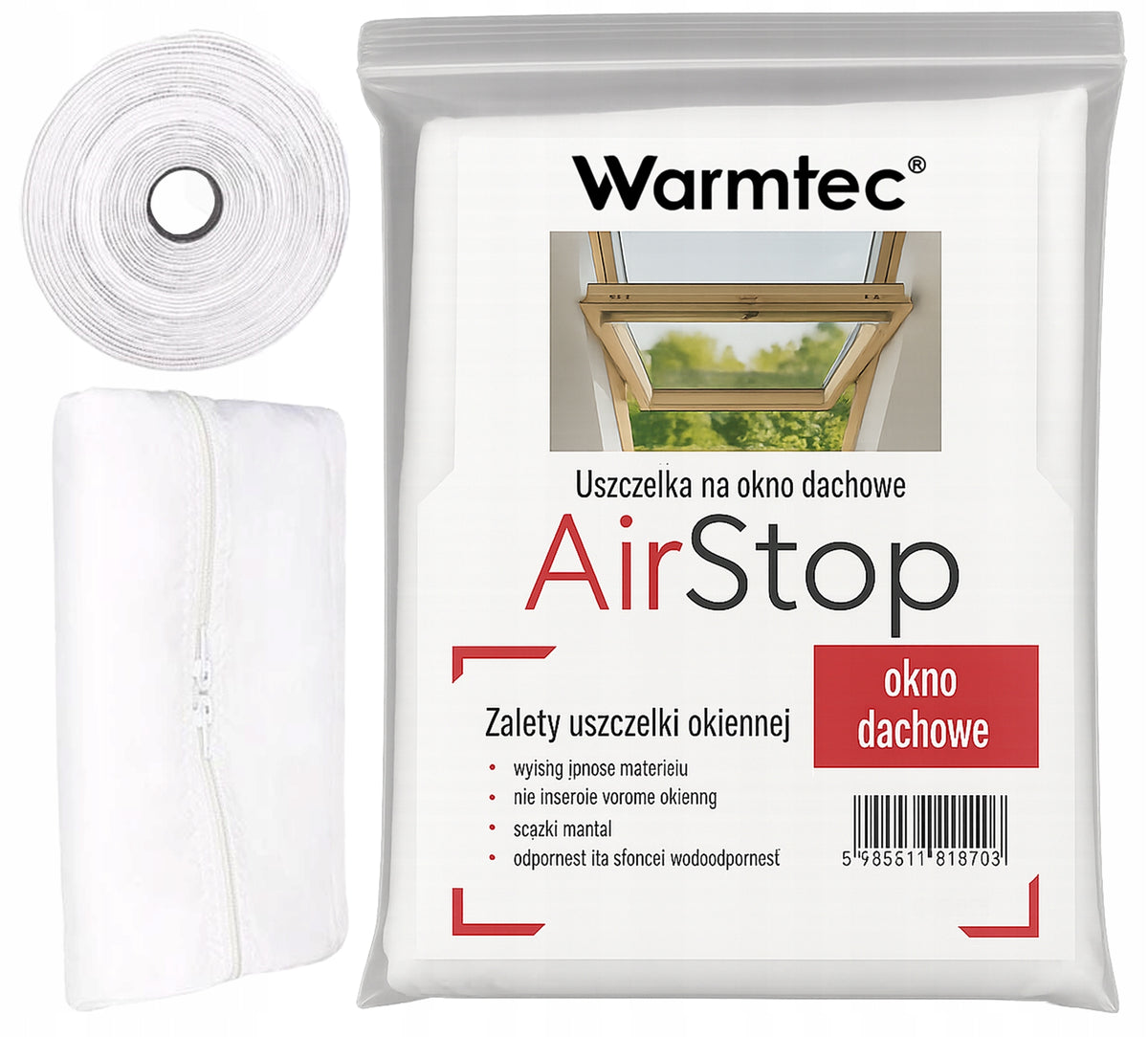 ROOF WINDOW SEAL FOR PORTABLE AIR CONDITIONERS QUICK INSTALLATION