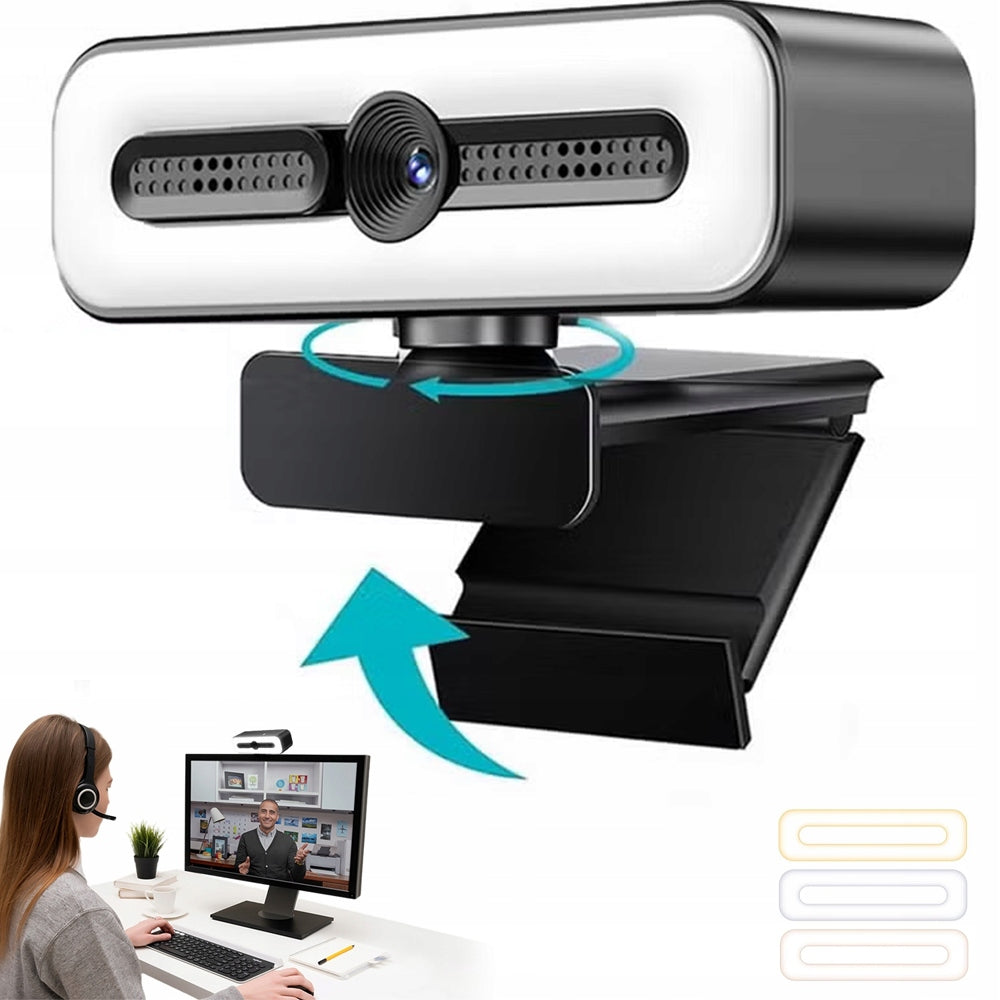 ROTATING WEBCAM WITH MICROPHONE AND USB-A CABLE 1080P 30FPS