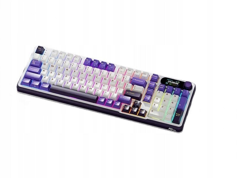 ROYAL KLUDGE RK-S98 Brown Switch Keyboard White-Purple Manufacturer RK Royal Kludge