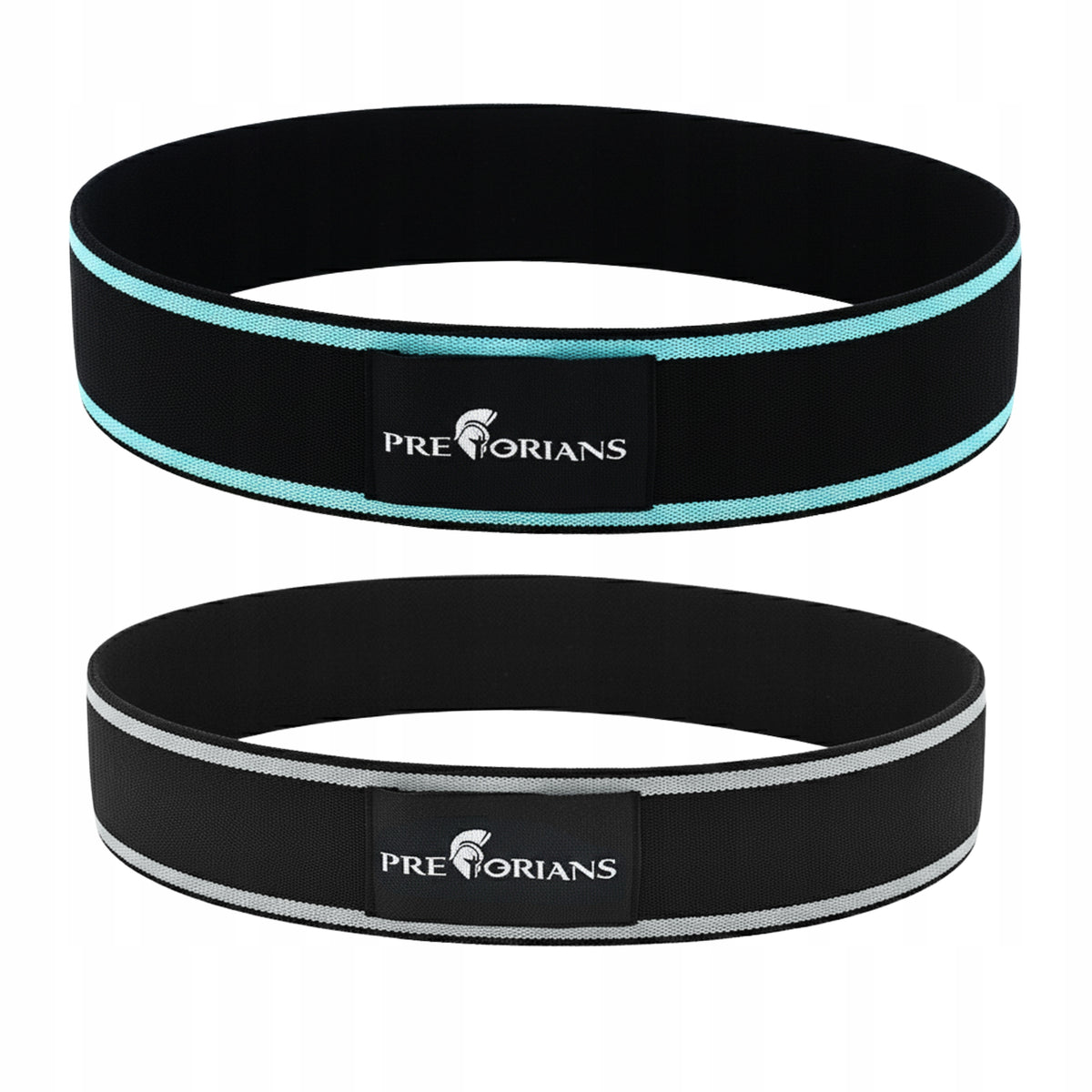 RUBBER RESISTANCE BANDS FOR EXERCISE MINI BAND FITNESS TRAINING RUBBER SET OF 2PCS Color black