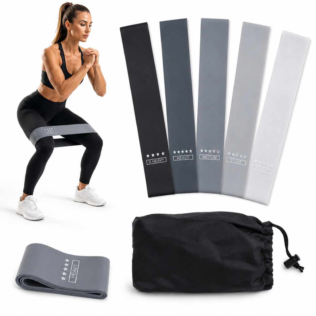 RUBBER RESISTANCE BANDS FOR STRETCHING TRAINING MINI BAND RUBBER TAPE