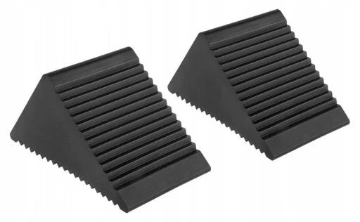 RUBBER WEDGE UNDER THE WHEEL 2 PCS CAR PROTECTION TRAILER AT STANDSTILL