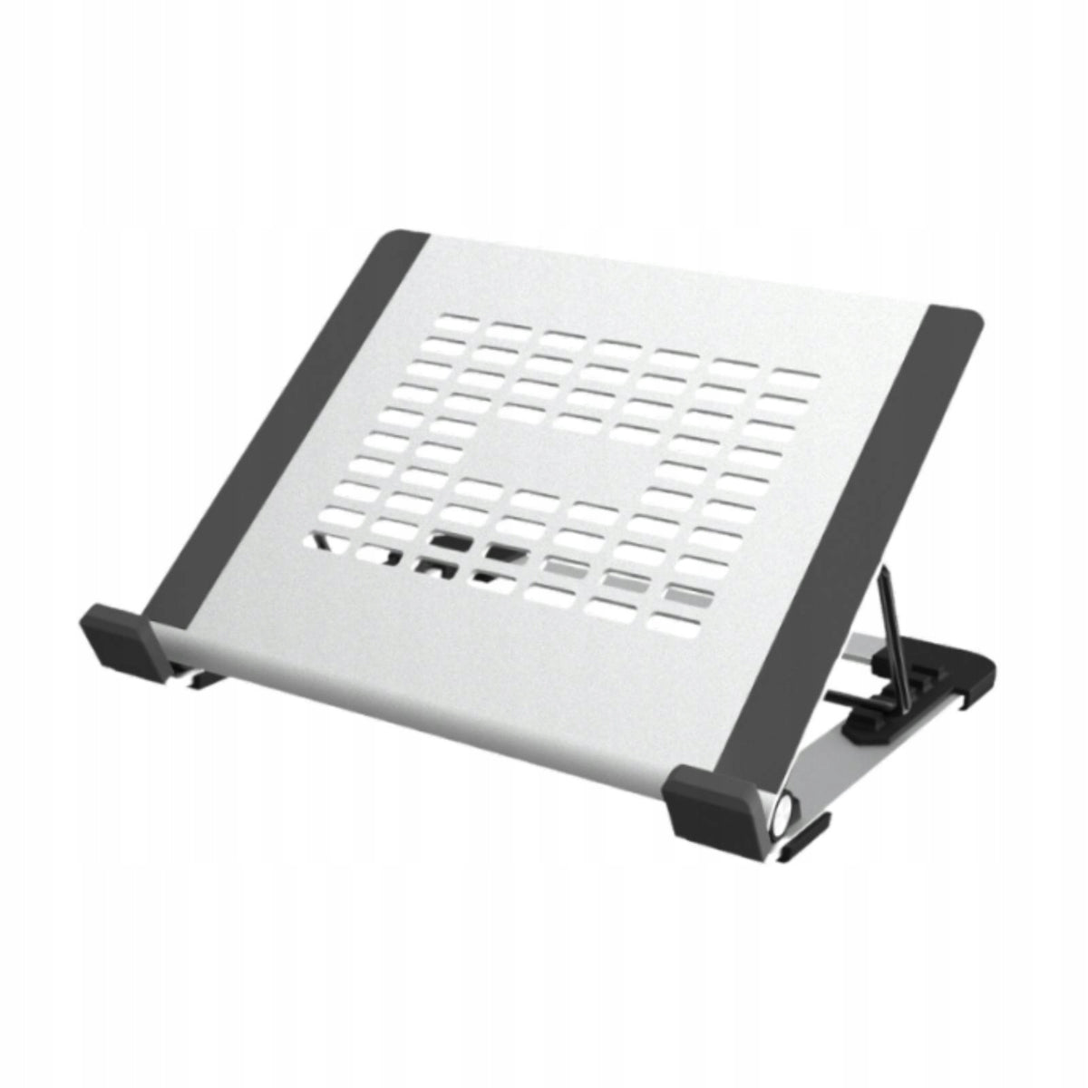 Radiator Holder Computer Stand Space Saving Hollow Design Sturdy Silver Packaging status original