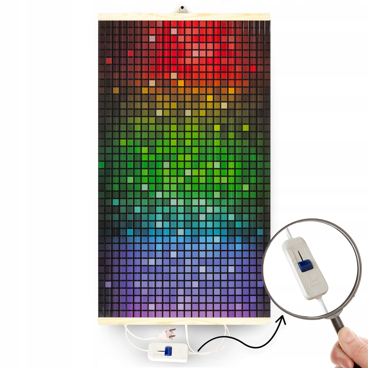 Radiator TRIO with TEMPERATURE CONTROLLER pattern: MOSAIC