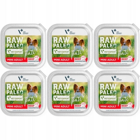 Raw Paleo Pate Mini Adult BEEF 6x150g