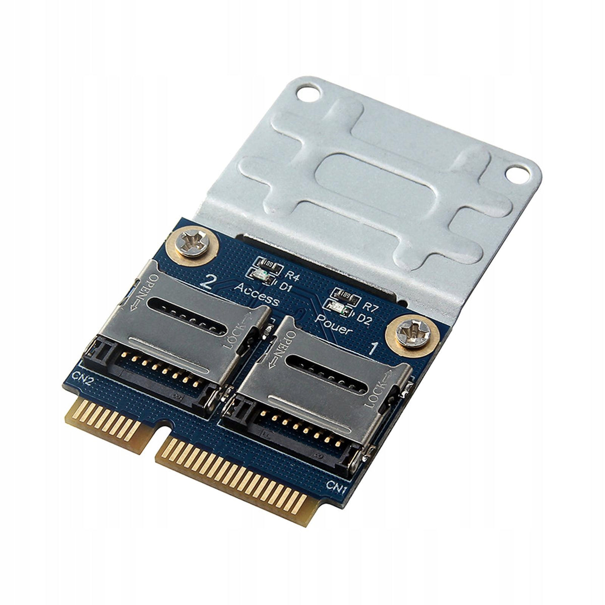 Reader Adapter High Quality Mpcie to 2 Mini Sdcards Mini Pci E Adapter