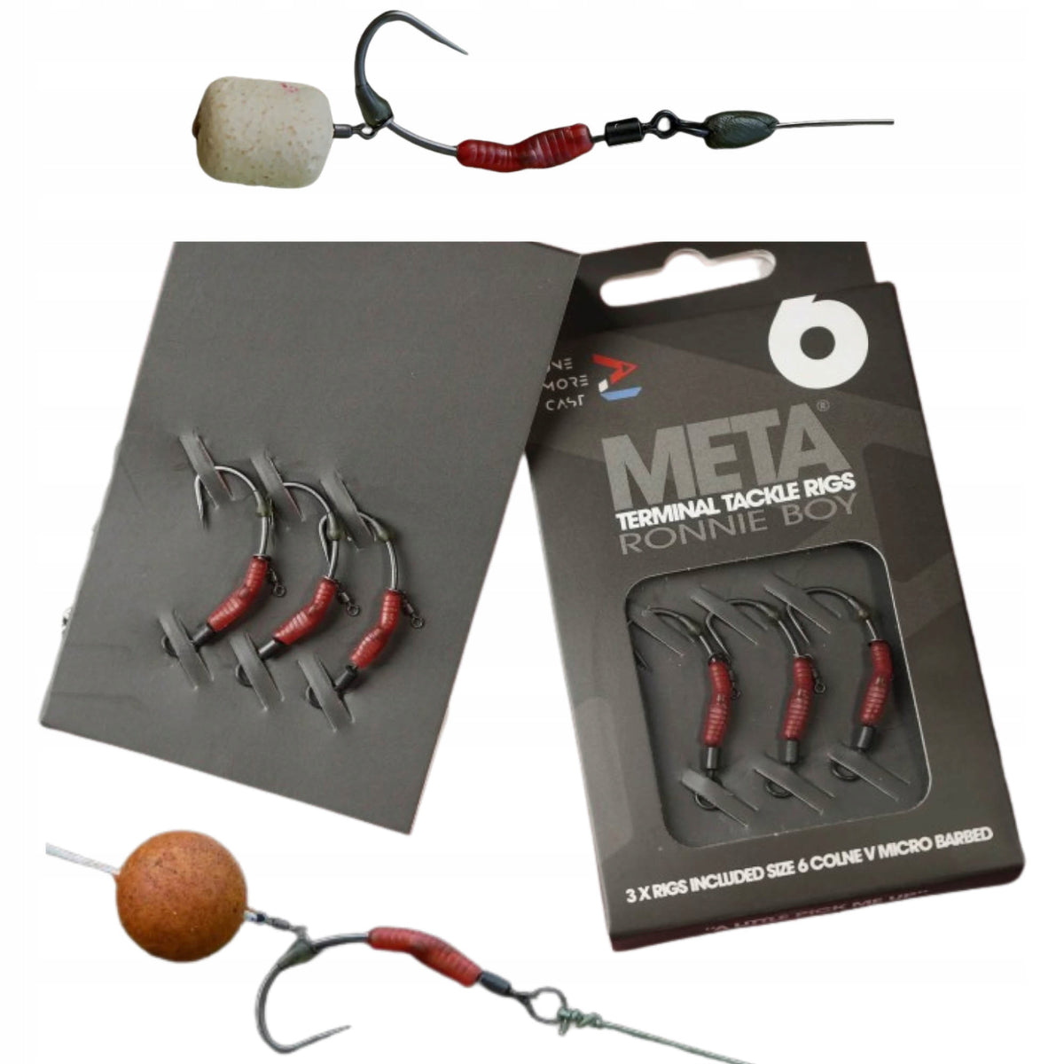 Ready Hooks One More Cast Ronnie Boy Micro Barbed 6