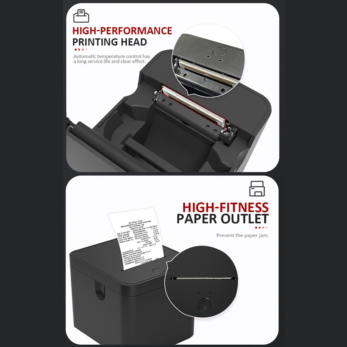 Receipt Printer Partial Portable USB BT Fast 58mm 5X Printer Printing technology other