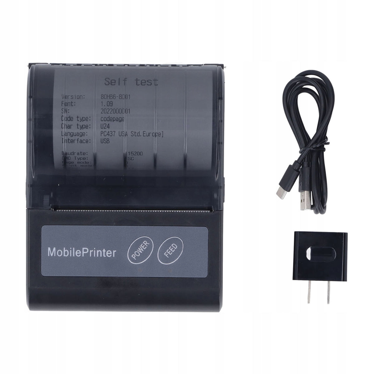 Receipt Printer, Thermal Printer High Efficiency US Plug 10 Printing technology other