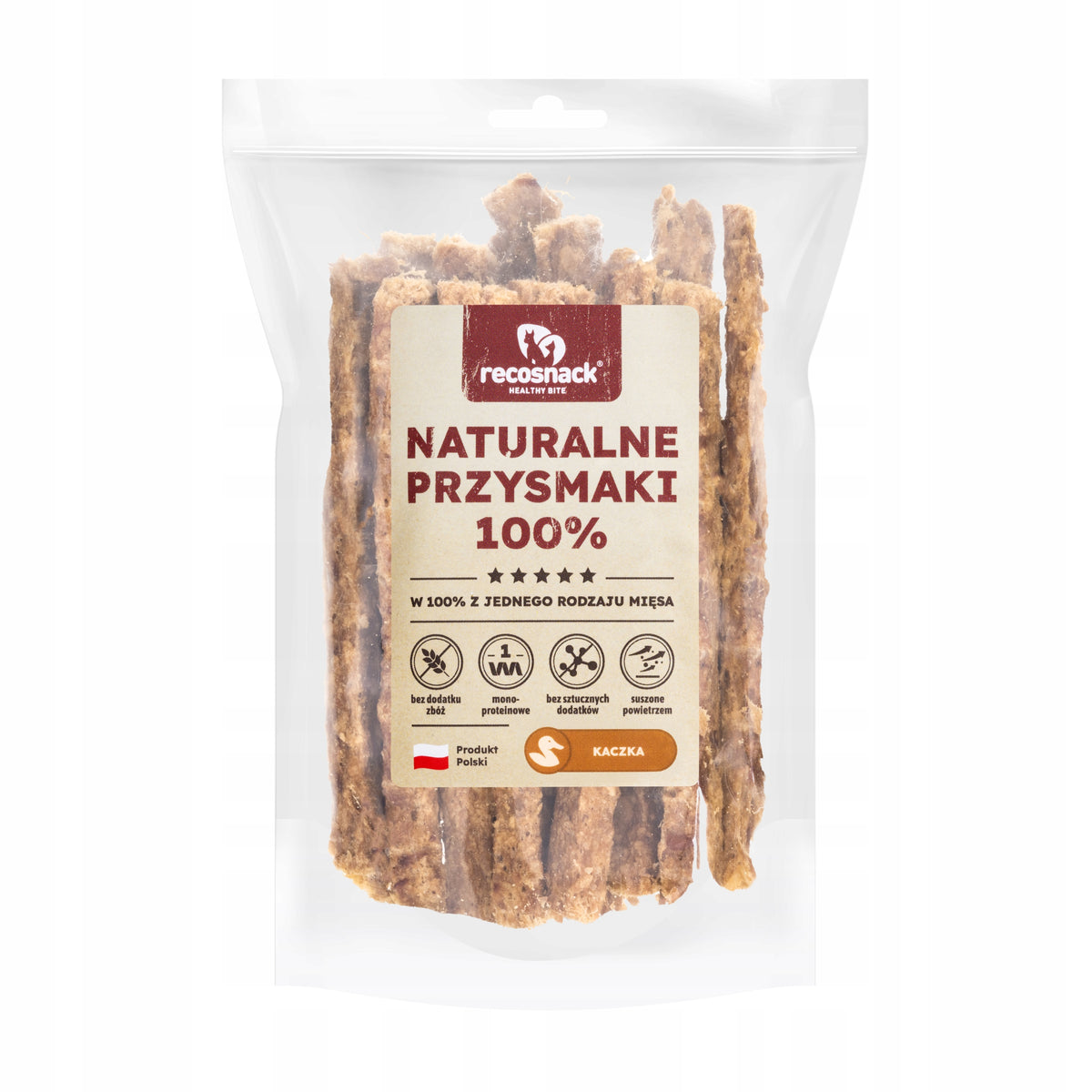 Recosnack MEAT STICKS square(12cm) Duck 100g PROMOTION - 50%