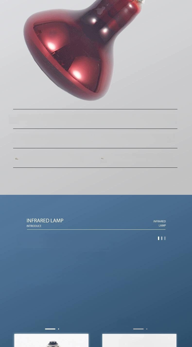 Red Heat Lamp Bulb,Infrared Bulb,Infrared Reptiles Heat Lamp Bulb,Basking Medical device no