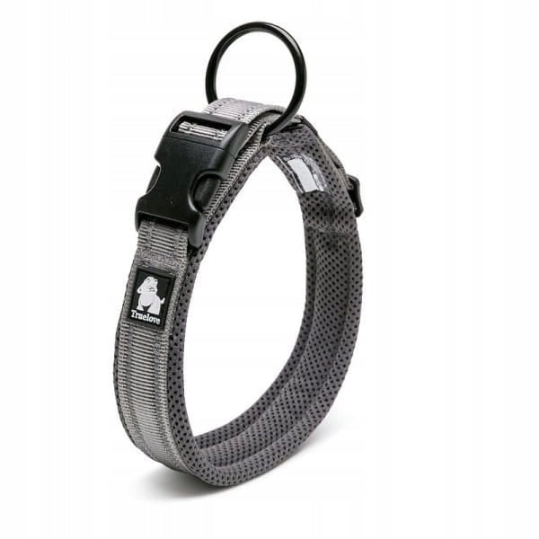 Reflective Dog Collar GREY Truelove M