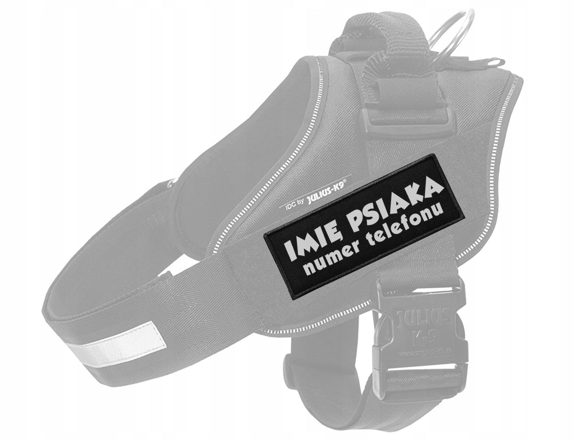 Reflective patch for dog harness 13 x 5 cm