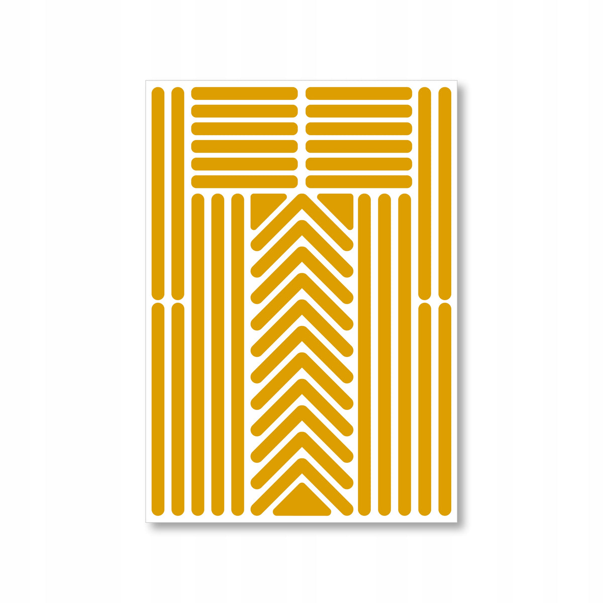 Reflective stickers for drone yellow set