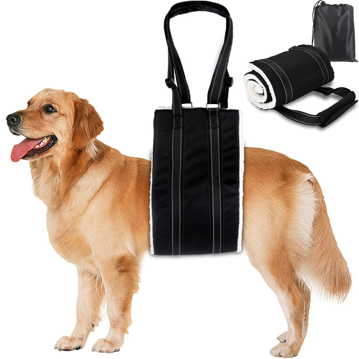 Rehabilitation Harness Helping Dog Mobility Rear Leg Comfortable