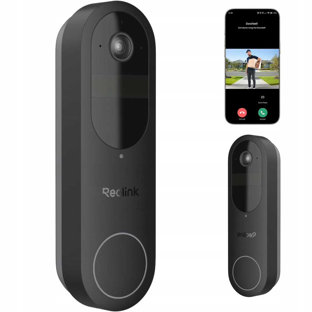 Reolink 2K 4MP Wireless Door Camera with WiFi Rechargeable Battery