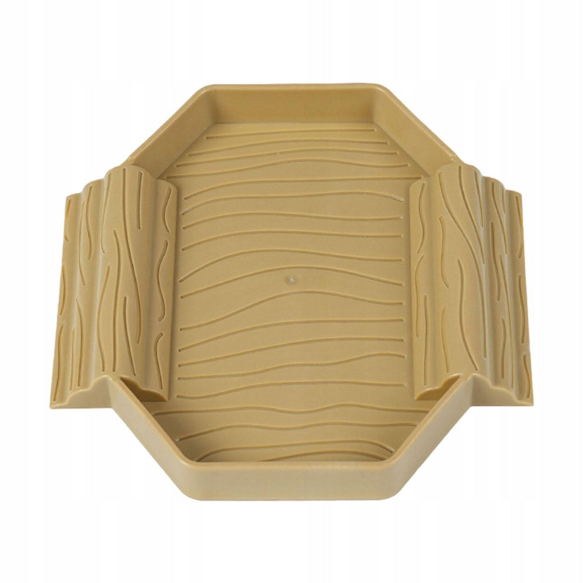 Reptile Bathing Pool Tortoise Water Bowl Aquarium Ornament Fish Tank Yellow Brand no brand