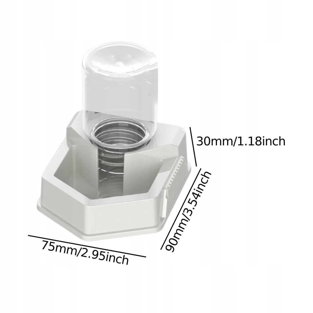 Reptile Food Feeder Bowl Container High Performance Decorative White Packaging status original
