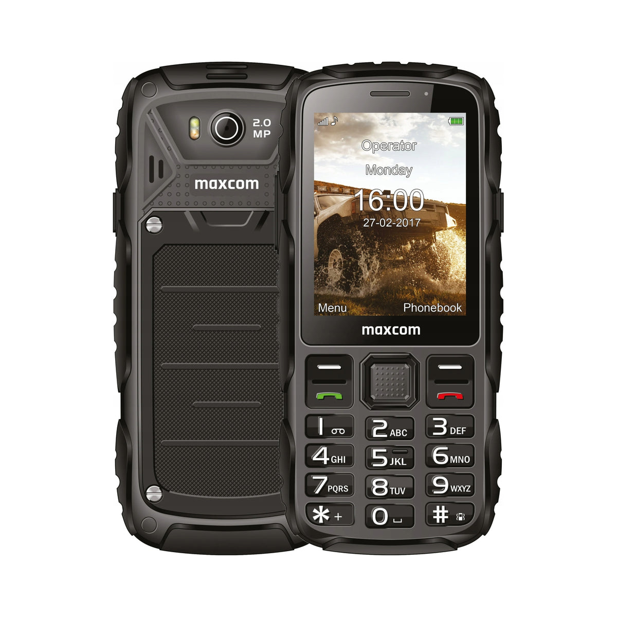 Resistant Mobile Phone Maxcom MM920 L Armored Strong Black Packaging status original
