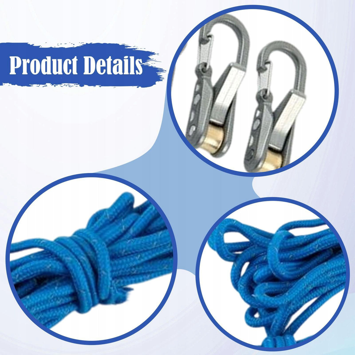 Retractable Buckle Rope Roller Tensioner,Tightening Tool with Buckle for Packaging status original