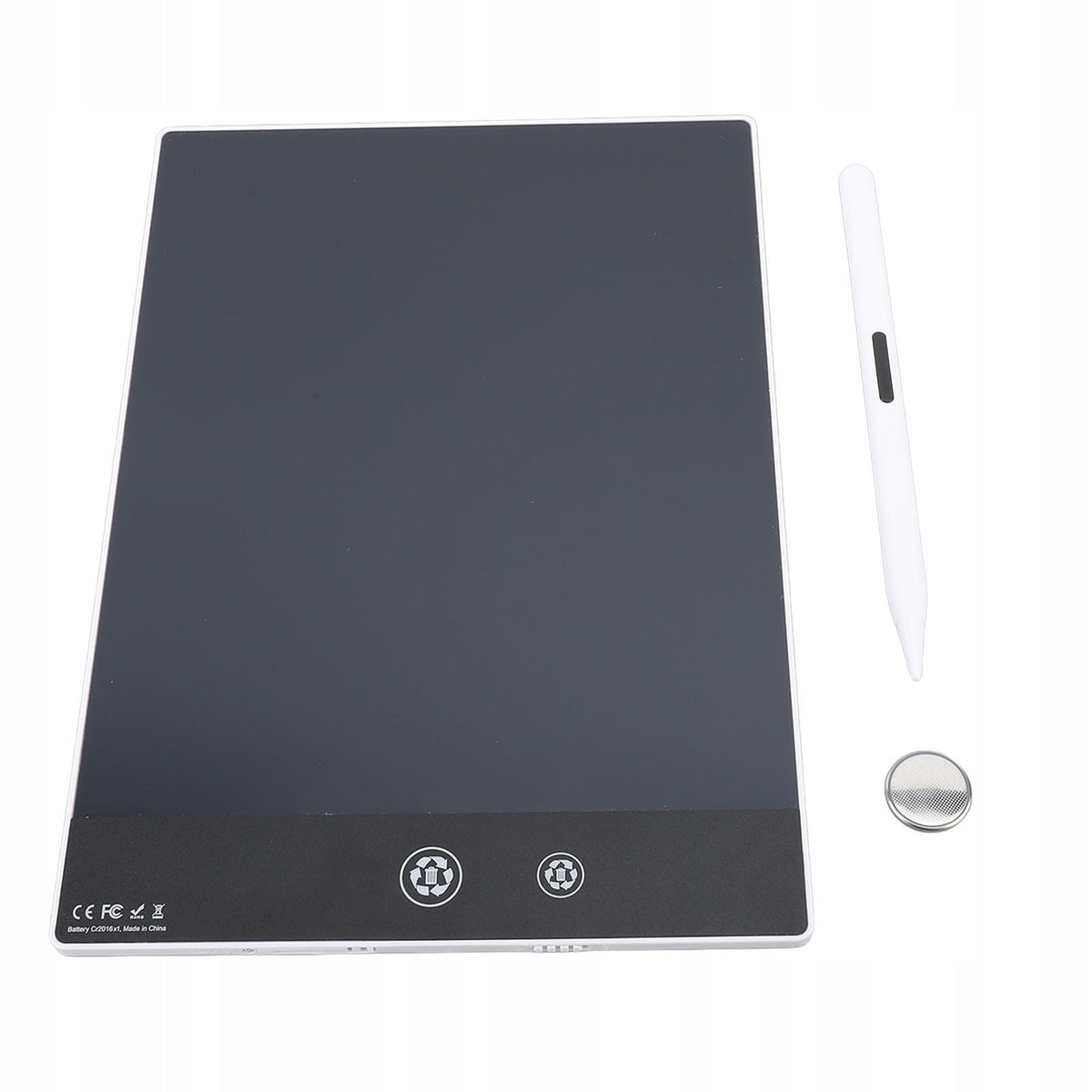 Reusable Electronic Graphics Tablet, 9,5 inch, White