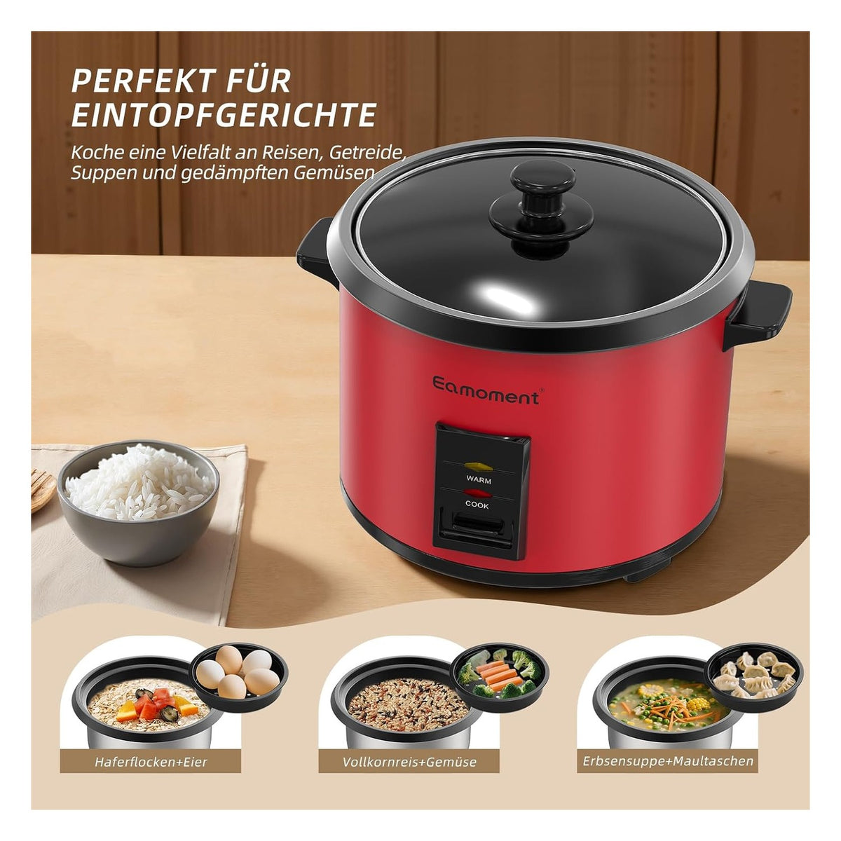 Rice Pots Black Cooking Rice 1.8L 700W Brand no brand