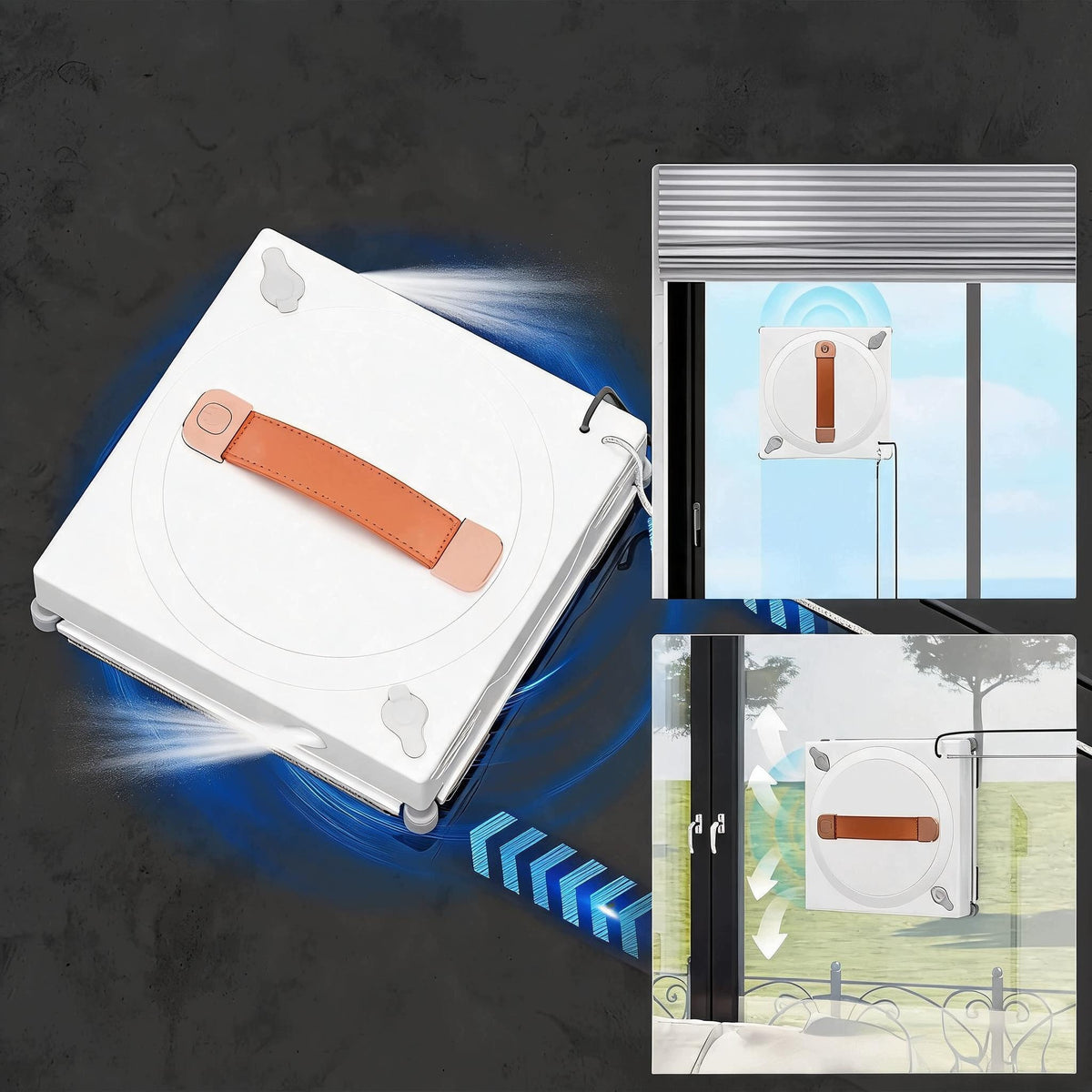 Robot Window Cleaner Window Washer Automatic 5000PA 3MODES Packaging status original