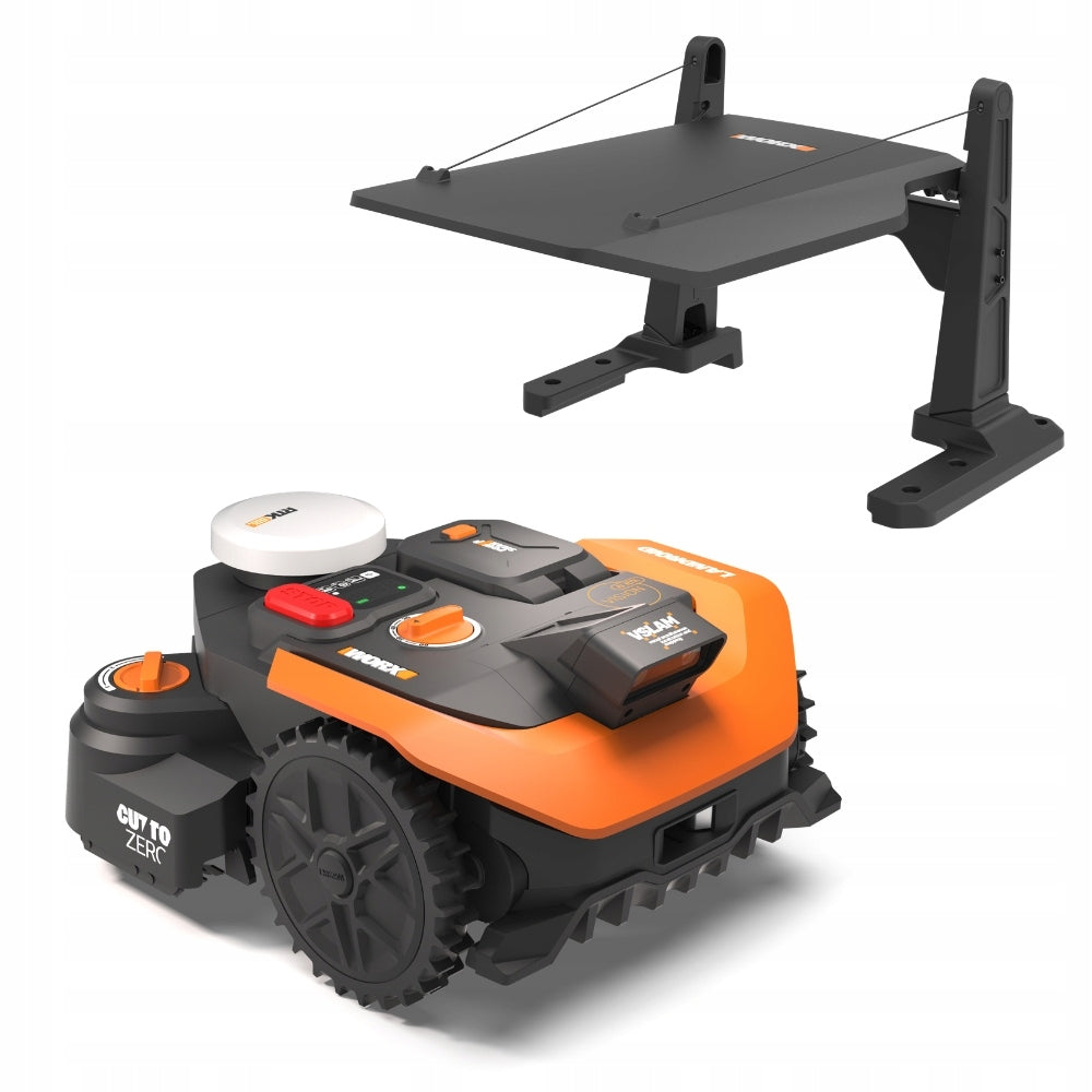 Robot mower Worx Vision Cloud RTK automatic mower 1200 WR312E Garage