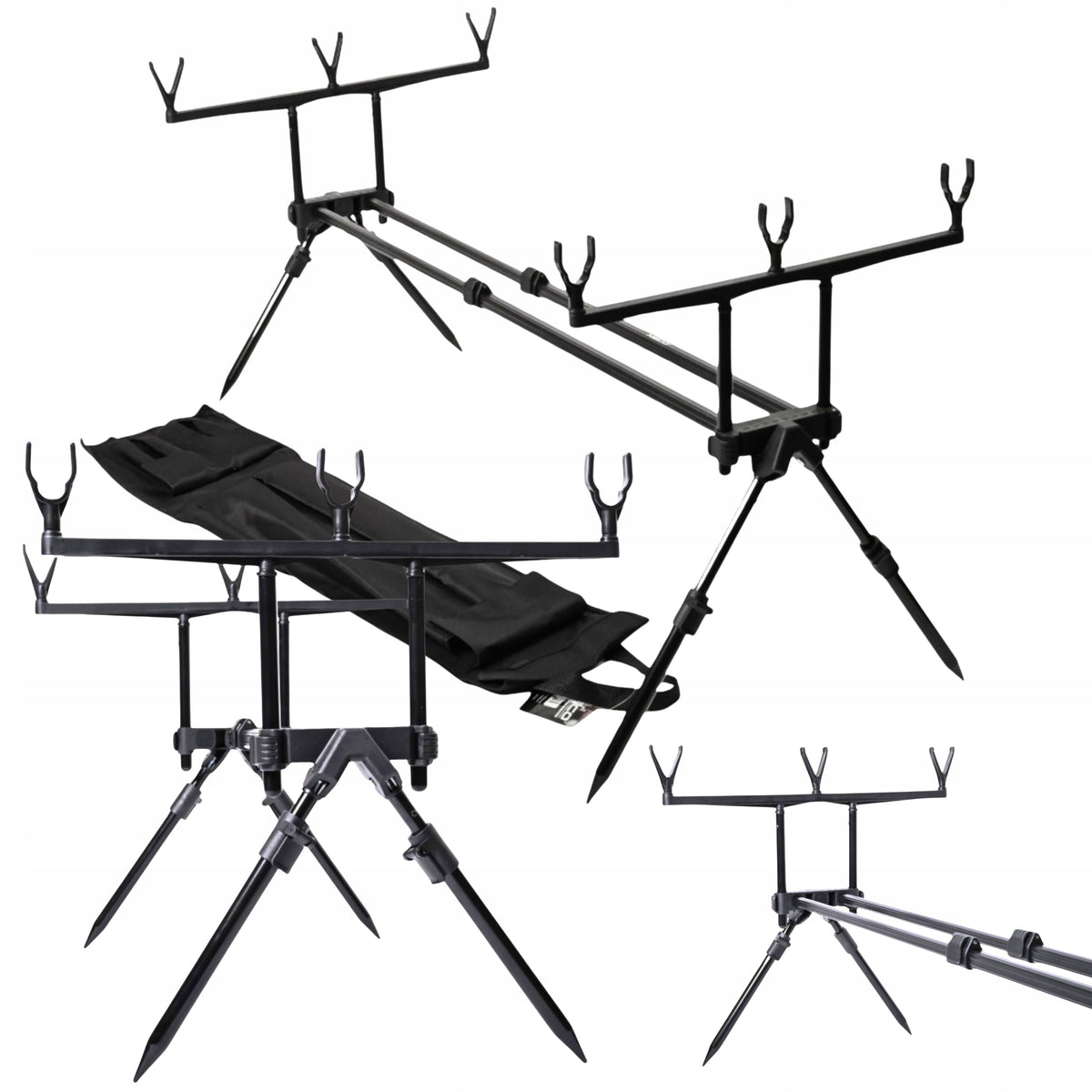 Rod Under Carp Stand NECO Line Pro-X Duo for 3 Rods + Tips Freebie