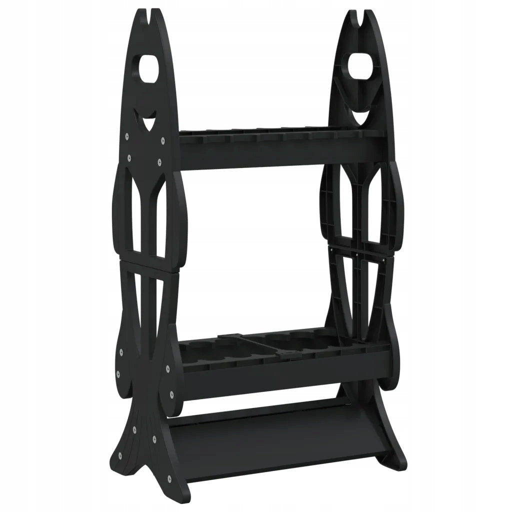 Rod stand, for 16 rods, black