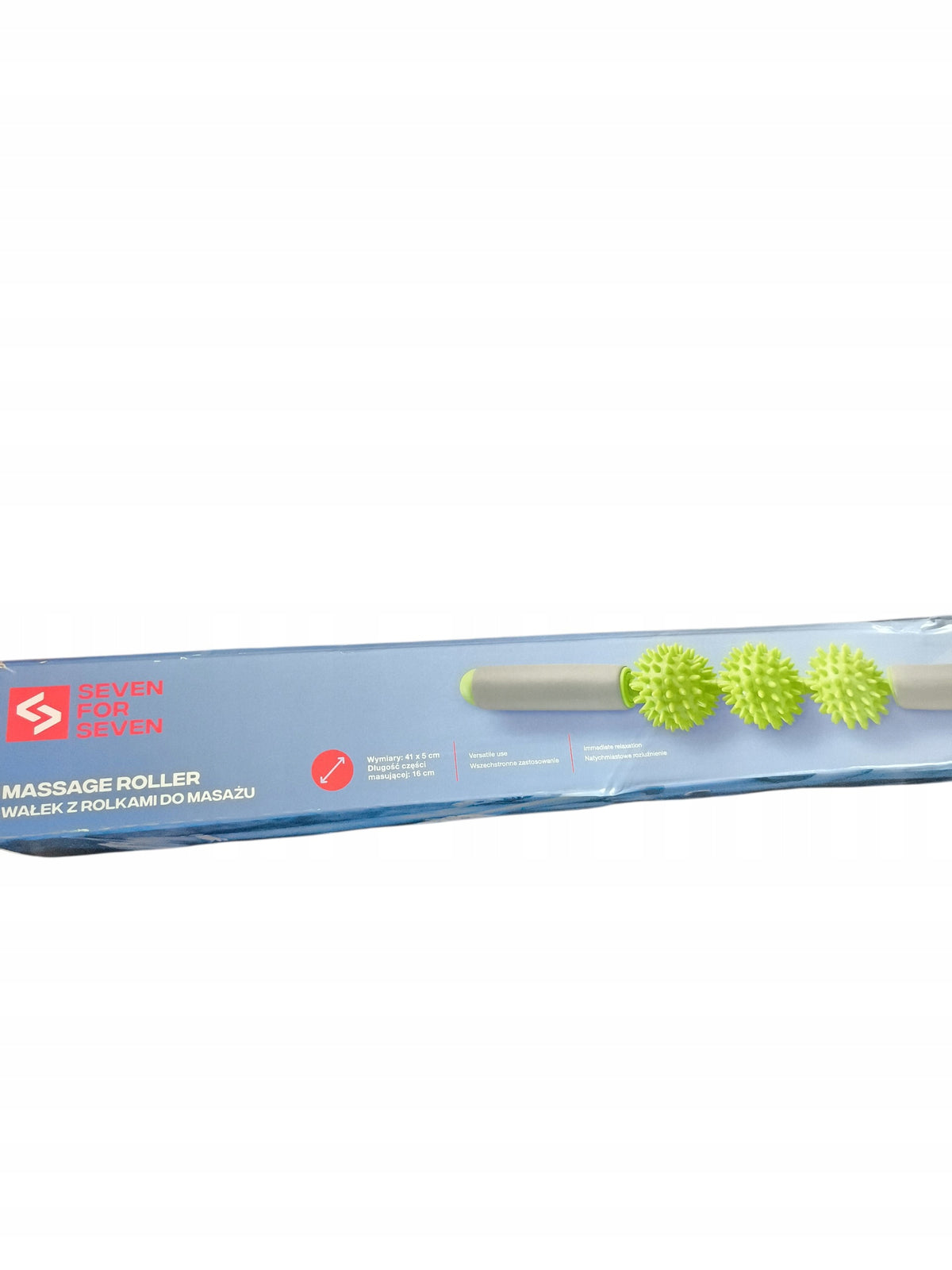 Roller with rollers for massage seven