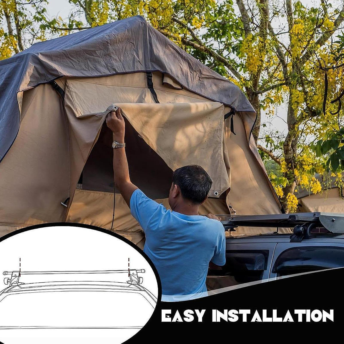 Rooftop Tent Mounting Hardware Kit Rooftop Tent Accessories High Packaging status original