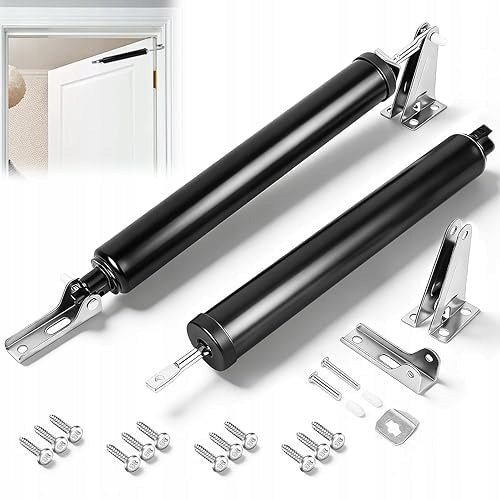 Room door closer automatic 2 pcs black