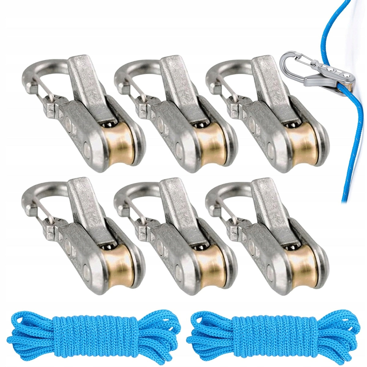 Rope With Roller Tensioner Rope Slide Bold Easy Tension Release