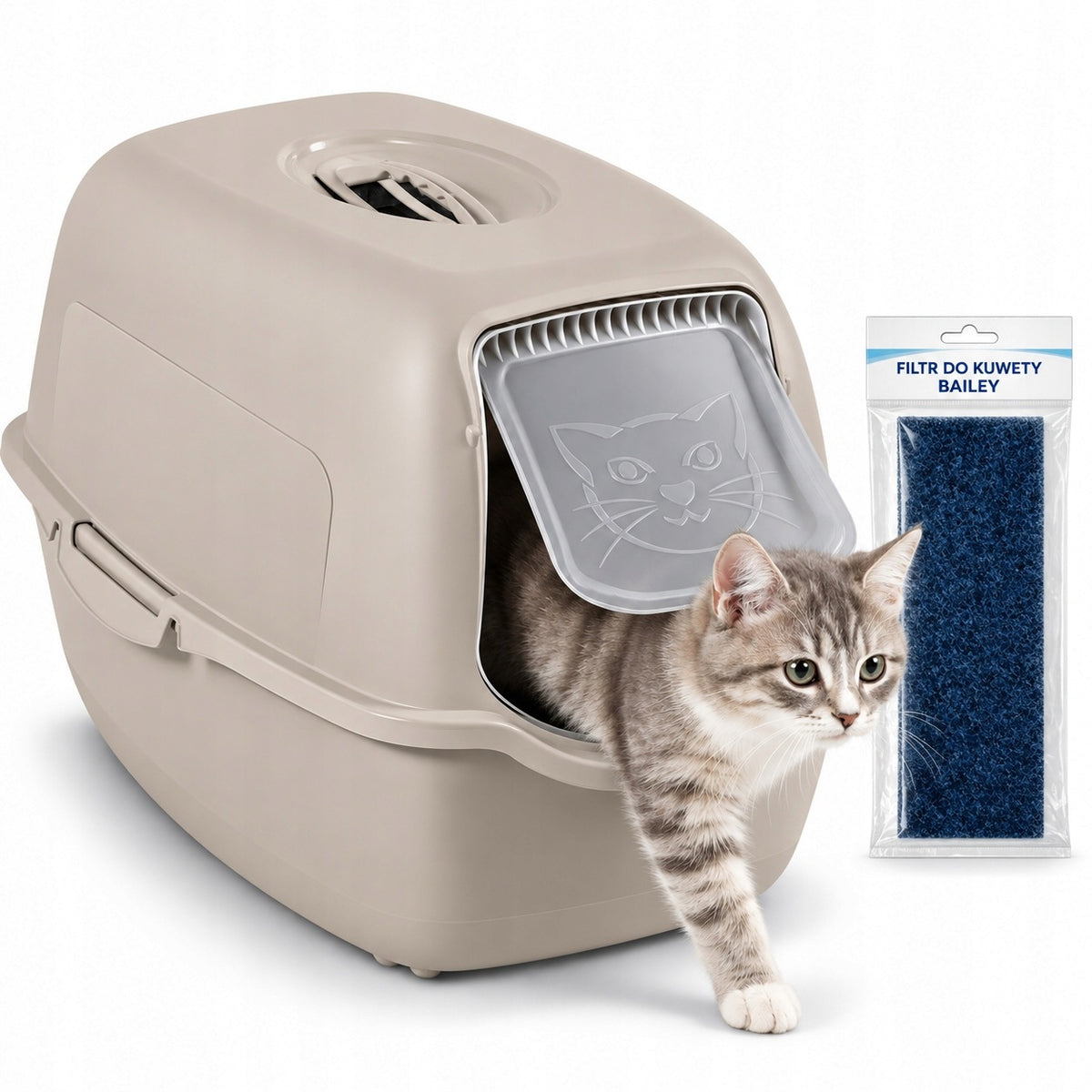 Rotho Cat Cuvette Large Closed XL with Filter + Spare Filter