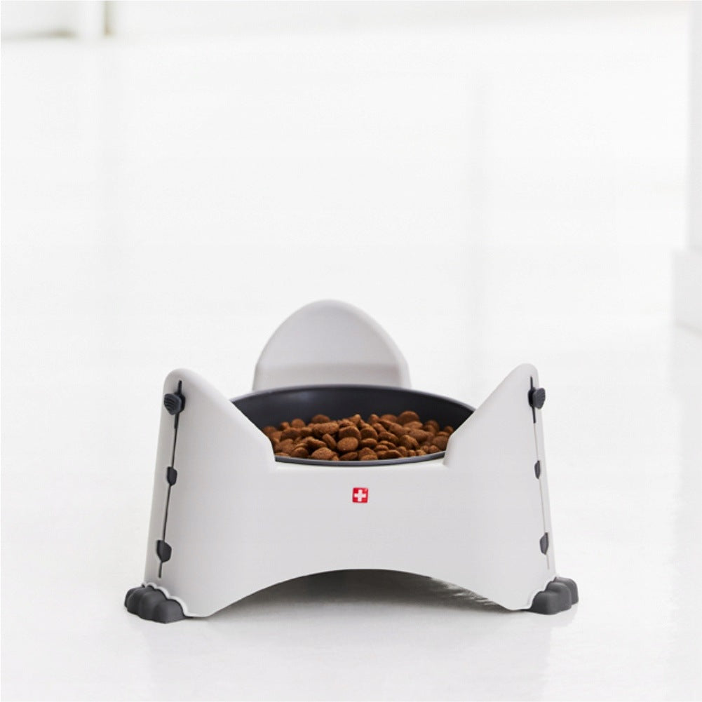 Rotho SAMMY - height adjustable dog bowl - light grey Brand Rotho