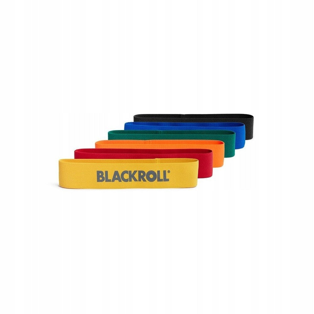 Rubber Exercise Tape Resistance Training Set Blackroll Loop Band 6 Set